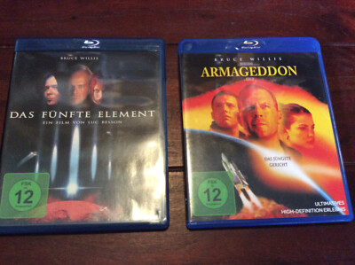 Bruce Willis [2 BLU RAY] Armageddon + Das fünfte Element