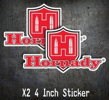 X2 Hornady Die Cut Sticker Firearms Ammunition Gun Safe Car Outdoor Decal Ar 9mm