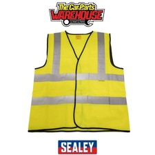 Sealey 9804XXL Worksafe Hi-Vis Yellow Waistcoat - XX-Large
