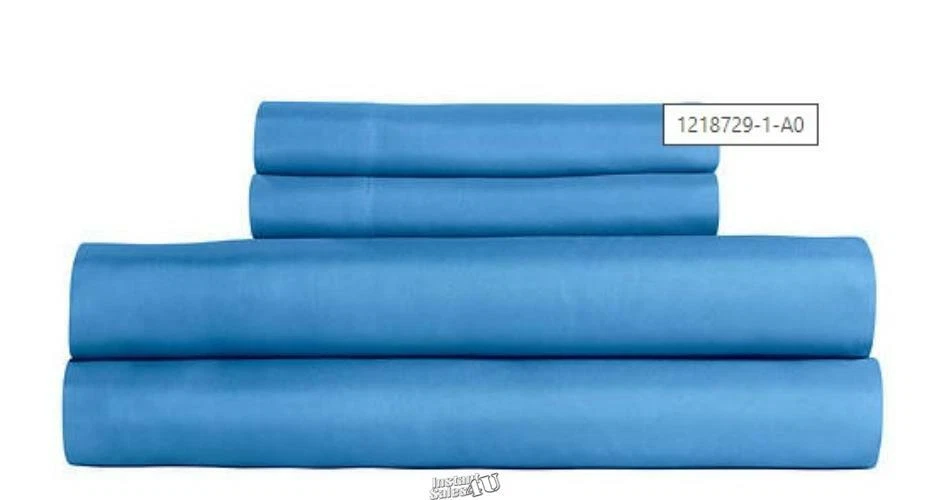 Juego de sábanas de microfibra suave Everyday Queen azul marino Foto 2 de 2