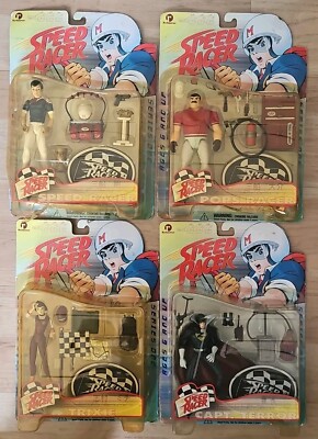 NEW SPEED RACER FIGURES SERIES ONE 1999 RESAURUS TRIXIE POPS CAPT TERROR! B65