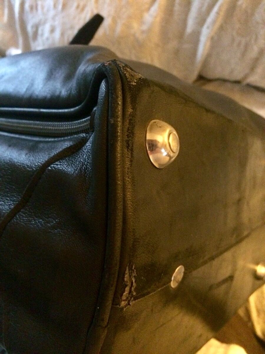 Seeger Leather Bag Suitcase Luggage Travel RARE Vintage Soft Seeger Leather Bag Suitcase Luggage Travel RARE Vintage Soft