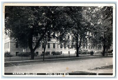 c1940's Marrion College Fond Du Lac Wisconsin WI RPPC Unposted Photo Postcard