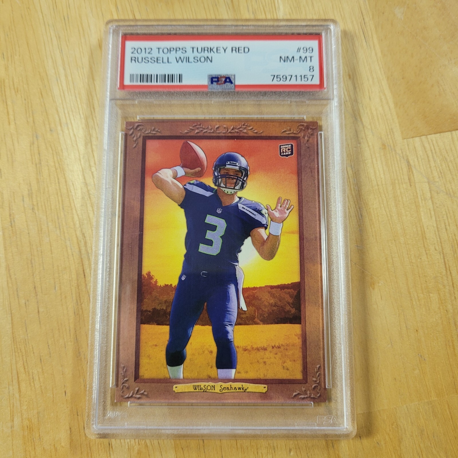 Russell Wilson Topps Turkey Red #99 Base