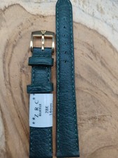 Bracelet 14mm Cuir Bio Véritable Fabriqué en France ZRC Vert