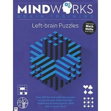 MindWorks Brain Training Left-brain Puzzles - Flexibound - GOOD
