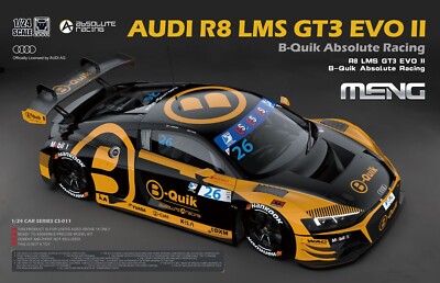 MENG CS-011 1/24  R8 LMS GT3 EVO II B-Quik Absolute Racing Model Kit