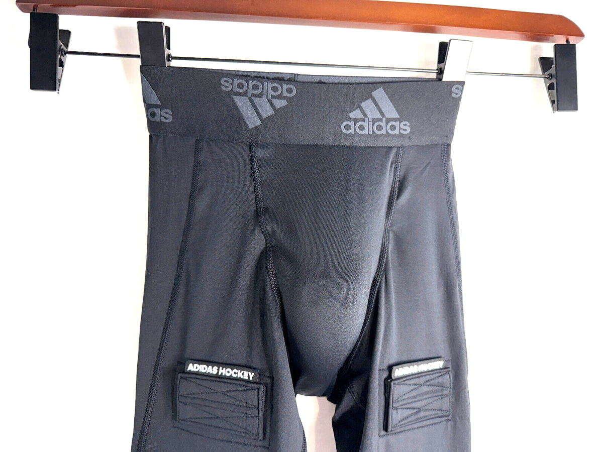 Adidas Hockey Baselayer Tights with Cup Adihockey Pants Black Men