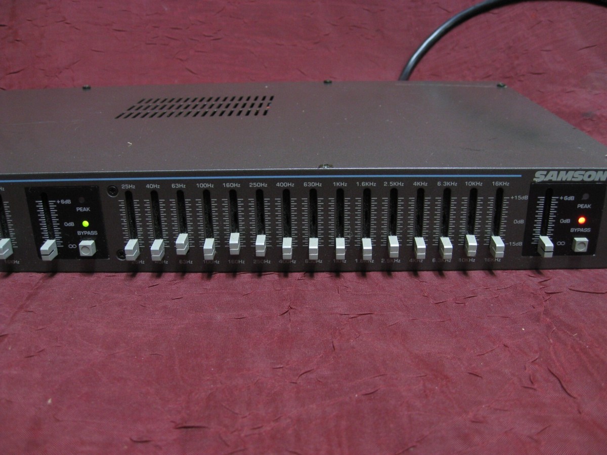 Samson E30, 2/3 Octave Stereo 15 Band Graphic Equalizer, Eq