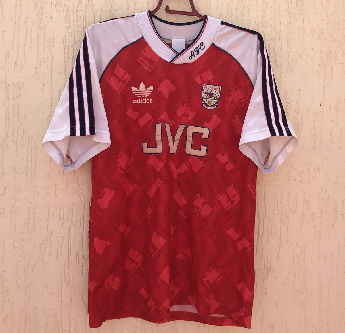 Arsenal Rare Vintage Jersey Home football shirt 1990 - 1992 Adidas Mens Sz  42/44