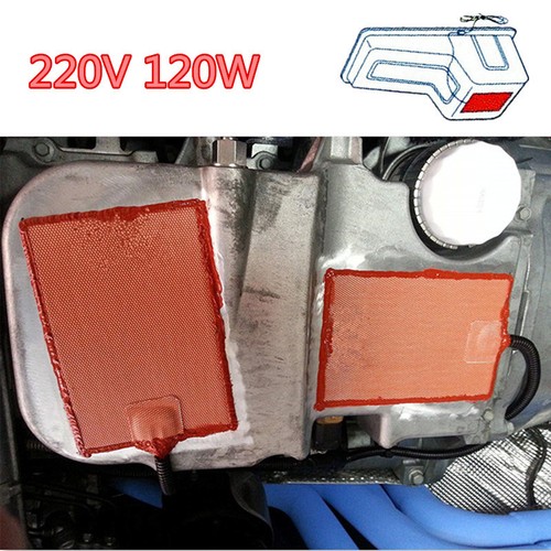 220V Engine Oil Sump Pad Silicone Heater Hydraulic Tank Heating Plate & EU Plug - Picture 8 of 8