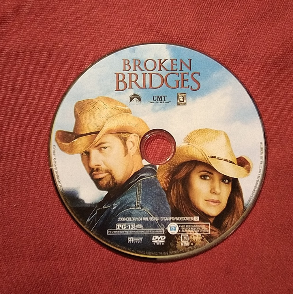 Broken Bridges DVD 2006 Toby Keith Kelly Preston DISC ONLY