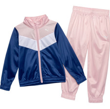 Puma Tricot Track Jacket and Joggers Set Girls Size 5