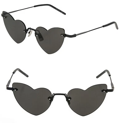 SAINT LAURENT AUTHENTIC LOULOU 254 YSL SL254 Black Heart 