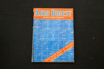 1937 MARCH AERO DIGEST MAGAZINE - DIGEST OF AMERICAN AIRCRAFT COVER - E 10701