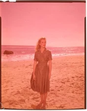Deborah Kerr Beloved Infidel 1959 scene on the beach Original 4x5 Transparency 