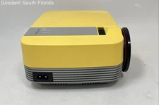 Bloomidea Yellow HD Multimedia LED Source Home Theater Projector Not Tested