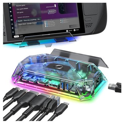 Docking Station USB-C 12-in-1 4K HDMI DisplayPort Ethernet Adapter für Spiele