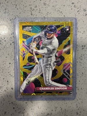2025 Chandler Simpson Topps Chrome Cosmic Gold Interstellar /50 Rookie 