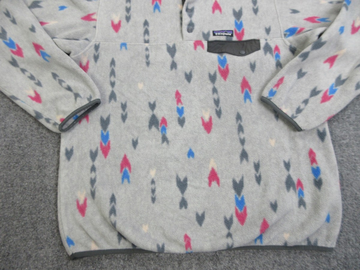 Patagonia Synchilla Snap-T Pullover Womens Large Gray Fleece