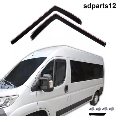 Déflecteurs de Vent Pluie d'Air pour Peugeot Boxer Citroën Jumper 2006-2024 2Pcs - Photo 1/4