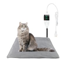 Pet Heating Pad for Dogs and Cats with Temperature Adjustment and Timer, Indo...