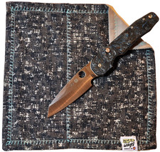 50 WAYS POCKET POCKET HANK Everyday Carry EDC Handkerchief Black White Static