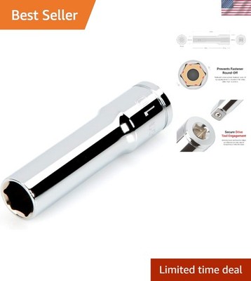 Precision Engineered 3/8 Inch Drive x 10 mm Deep Socket | Chrome-Plated, 6-Point