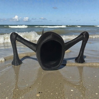 SEA EATER 3D Printed Flexible fidget toy Articulating - Desk Or Shelf Decor