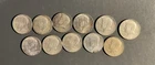 Lot of 11 Kennedy Half Dollars,  40% silver,  circulated $5.50 Face Value
