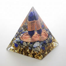 Hüter der Weisheit Orgon Pyramide | Lapislazuli & Kupfer | Energie Schutz