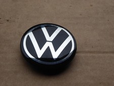 X1 Genuine Vw Wheel Hub Centre Caps Badge Emblem Round 65mm 5h0601171 Very Good
