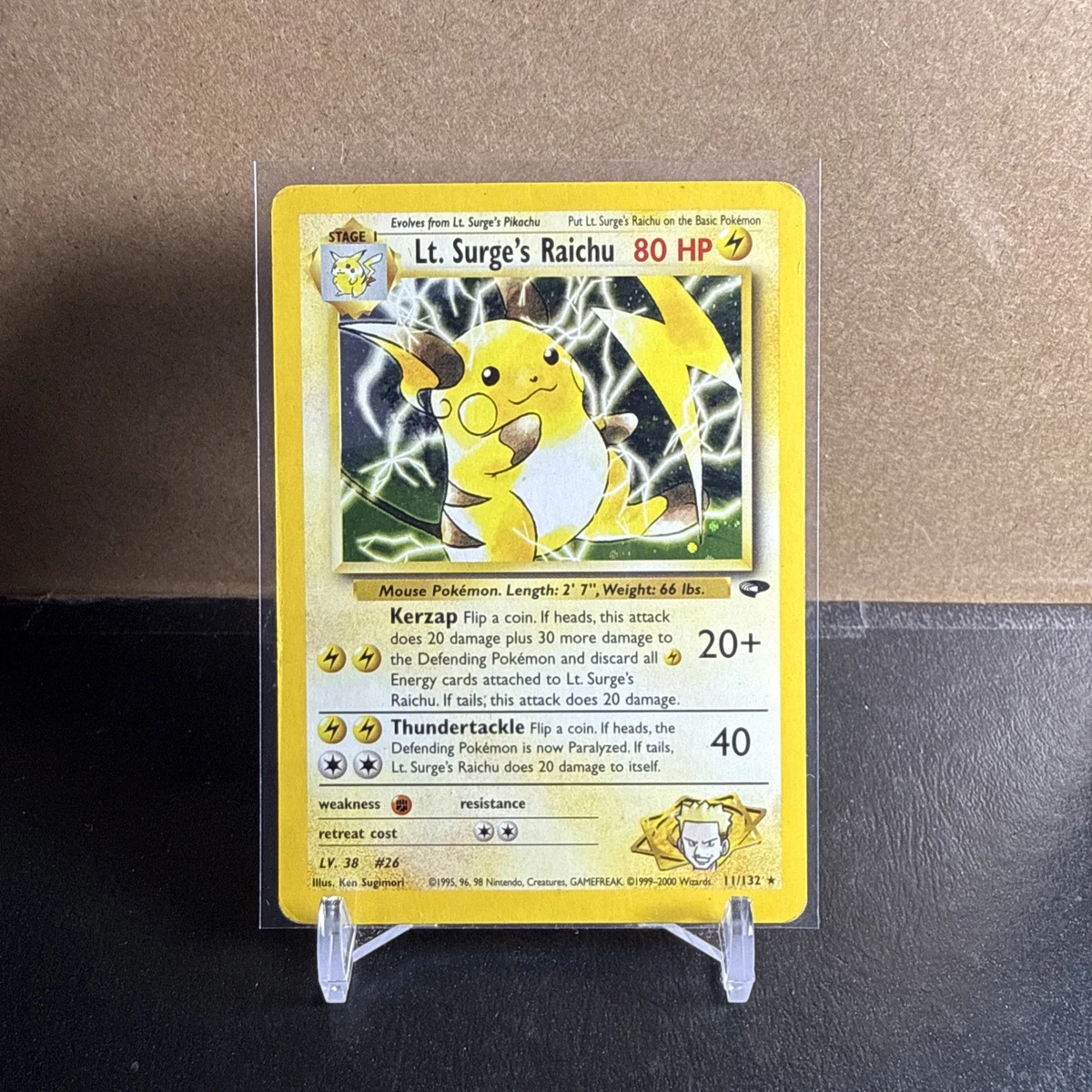 Lt. Surge's Raichu Pokémon TCG Cards for sale | eBay