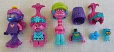 LEGO Trolls World Tour Minifigure Lot of 3 & Extra Parts Cooper, Poppy, Mermaid 