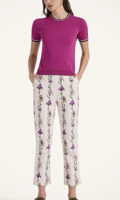 LA DOUBLE J Mini Iris Ivory in Rustic Cotton Torero Pants - Small 62cm Waist