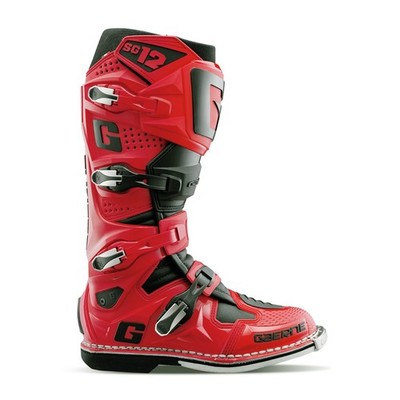 Gaerne SG-12 MX Boots - Red/Black - Size 12