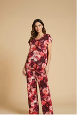 Johnny Was Rosas The Bobbie Crop Pajama Set MS8824-R