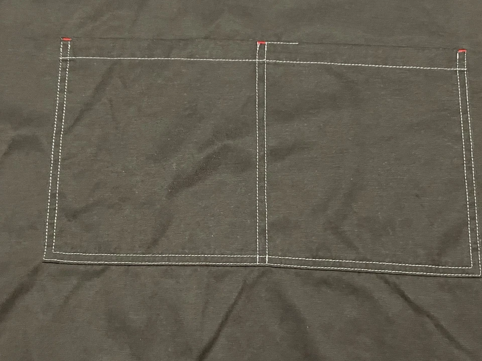 Delantal de trabajo gris Wendy's Employee OS Barco Uniformes Foto 3 de 4