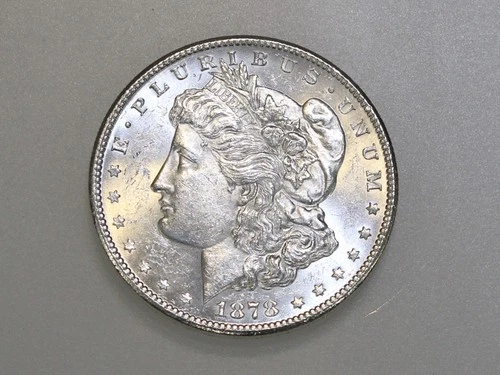 1878-S $1 MORGAN SILVER ONE DOLLAR BU