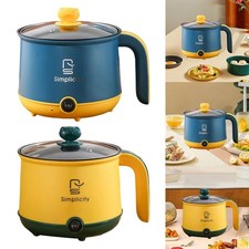 Marmite électrique portable antiadhésive de 1,8 L pour soupe, gruau et raman