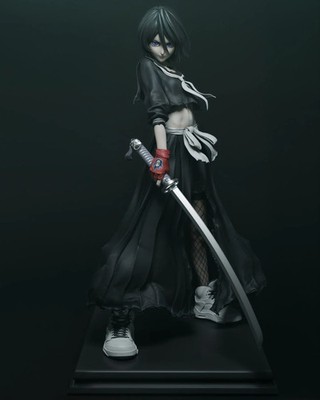 Kuchiki Rukia - Bleach 3D Printed 16K Unpainted Resin Model Kit by CA3D scale 1:6