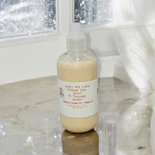 Handmade Goat's Milk Lotion for Problem Skin, Elderberry, Jojoba, Colloidal Oats