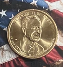 2020-D Presidential Dollar George HW Bush — photo from another recent sale