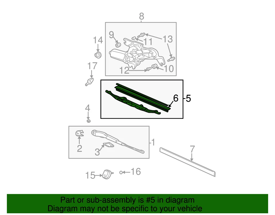 Limpiaparabrisas genuino Honda 76730-S10-305 Foto 3 de 3