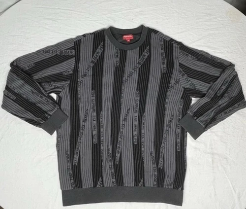 Pull à rayures diagonales Supreme établi en 1994 taille Medium