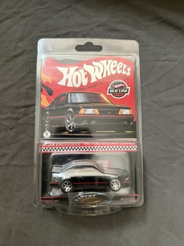 Hot Wheels Red Line Club 1:64 1993 Ford Mustang Cobra R Black Red Diecast Car