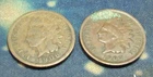 Two (2)==Indian Head Penny's--Circulated---1906 and 1907
