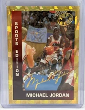 MICHAEL JORDAN 1993-94 Sports Edition Top Guns USA Gold Foil Limited Print Bulls