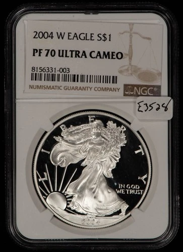 2004-W 1 oz Silver American Eagle Proof - NGC PF 70 UC -  SKU-E3528
