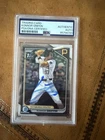 KONNOR GRIFFIN PIRATES BOWMAN 1ST CHROME BDC-22 PSA AUTHENTIC AUTO